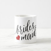 Mug PixDezines Bridesmaid/Coeur/Script moderne (Centre)