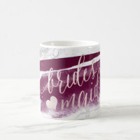 PixDezines Bridesmaid|Marble Blush Pink Script