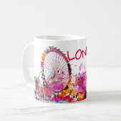 Mug PixDezines couleur urbaine/londres/do-it-yourself (Devant gauche)