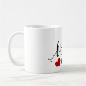 Mug PixDezines Demoiselle d'honneur/Heart/Écriture mod (Gauche)