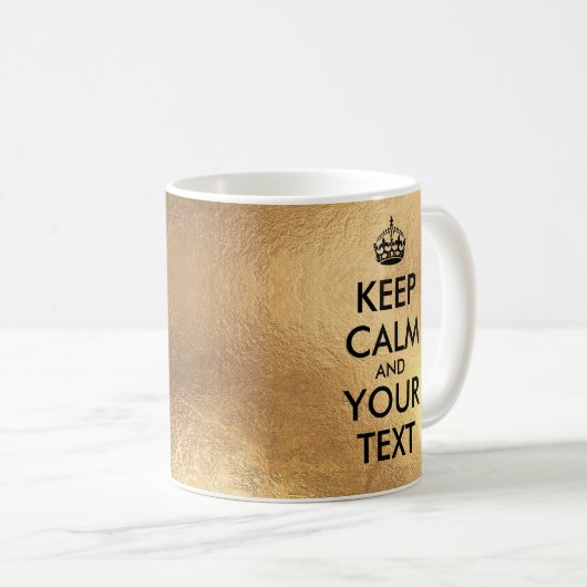 Mug PixDezines do-it-yourself Conserver le calme/Faux  (Devant droit)
