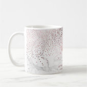Mug PixDezines FAUX ROSE DORÉ CONFETTI ÉTOURDISSANT (Gauche)
