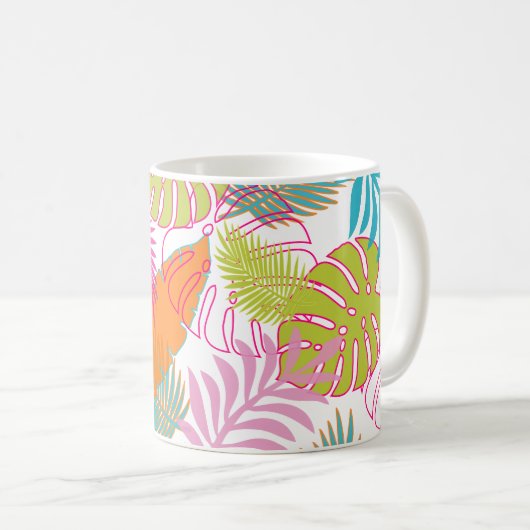 Mug PixDezines forêt tropicale/image réglable (Devant droit)