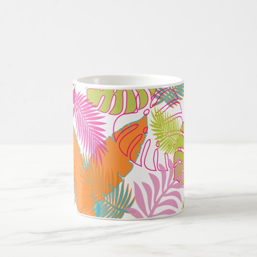 Mug PixDezines forêt tropicale/image réglable (Centre)