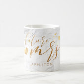 Mug PixDezines Future Mme/Faux Gold/Modern Script (Centre)