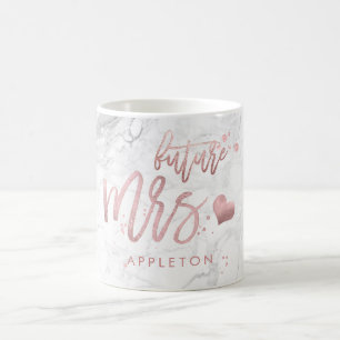 Mug PixDezines Future Mme/Faux Rose Gold/Modern Script