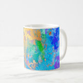 MUG PIXDEZINES GALAXY ABSTRAIT, COULEURS VIVES (Devant droit)