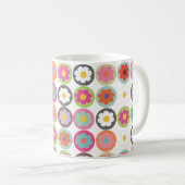 Mug PixDezines groovy daisies/diy background color (Devant droit)
