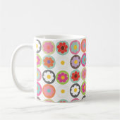 Mug PixDezines groovy daisies/diy background color (Gauche)