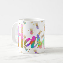 PixDezines Hawaii Lava arc-en-ciel Aloha Ananas