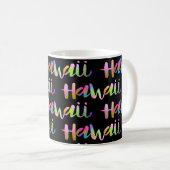 Mug PixDezines Hawaii Lava Arc-en-ciel|Fond DIY (Devant droit)