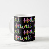 Mug PixDezines Hawaii Lava Arc-en-ciel|Fond DIY (Devant gauche)