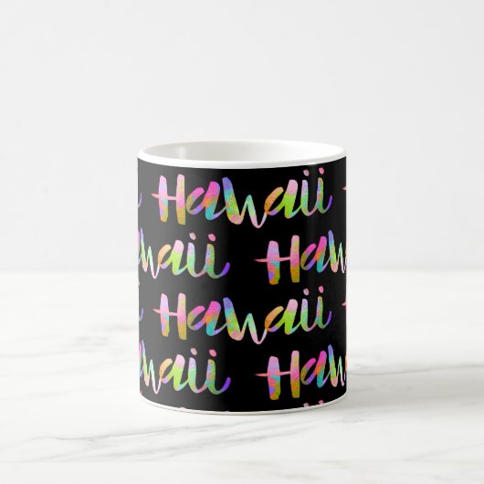 Mug PixDezines Hawaii Lava Arc-en-ciel|Fond DIY (Centre)