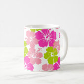 Mug PixDezines hibiscus/couleur de fond DIY (Devant droit)
