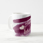 Mug PixDezines Maid of Honor|Blush Pink+Burgundy (Devant gauche)