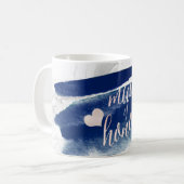 Mug PixDezines Maid of Honor|Blush Pink+Navy (Devant gauche)