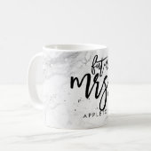 Mug PixDezines Marble Future Mme Modern Brush Script (Devant gauche)