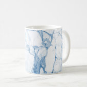Mug PixDezines MARBRE BLEU et BLANC (Devant droit)