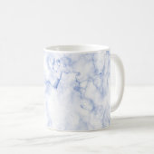 Mug PixDezines MARBRE BLEU et BLANC (Devant droit)