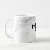 Mug PixDezines Marbre Le Nouveau Script De Brosse Mode (Gauche)