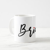 Mug PixDezines Mariée/Script moderne (Devant gauche)
