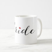 Mug PixDezines Mariée/Script moderne (Devant droit)