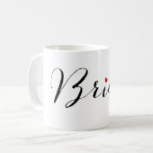 Mug PixDezines Mariée/Script moderne (Devant gauche)