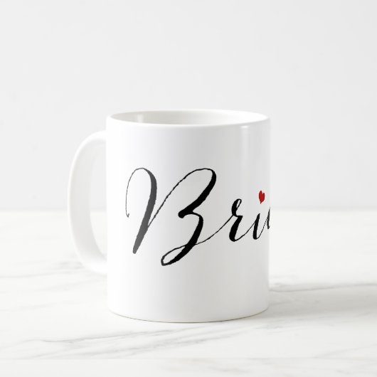 Mug PixDezines Mariée/Script moderne (Devant gauche)