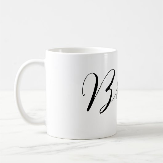 Mug PixDezines Mariée/Script moderne (Gauche)