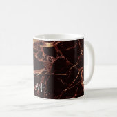 Mug PixDezines MASALA MARBRE ROUGE FAUX OR VEINS (Devant droit)