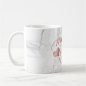 Mug PixDezines Matron of Honor/Faux Rose Gold+Marble (Gauche)