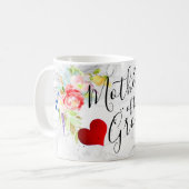 Mug PixDezines Mère de la chambre/aquarelle florale (Devant gauche)