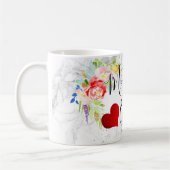 Mug PixDezines Mère de la chambre/aquarelle florale (Gauche)