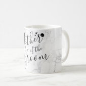 Mug PixDezines Mère du marié/Marbre/Écriture DIY (Devant droit)