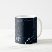 Mug PixDezines MIDNIGHT BLUE MARBLE (Devant droit)