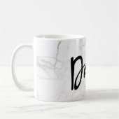 Mug PixDezines NEW DAD Marble+Script moderne (Gauche)