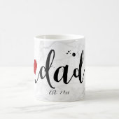 Mug PixDezines NOUVEAU MARBRE DAD+Script moderne (Centre)