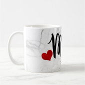 Mug PixDezines NOUVELLE MAMAN Marbre+Moderne Script (Gauche)