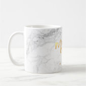 Mug PixDezines Nouvelle Mme Moderne/Or Faux Script/Mar (Gauche)