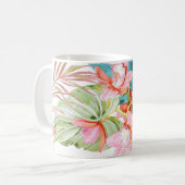 Mug PixDezines Orchid Isle, Peach Cymbidium Orchid (Devant gauche)