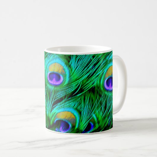 Mug PixDezines Pacock Psychedelic (Devant droit)