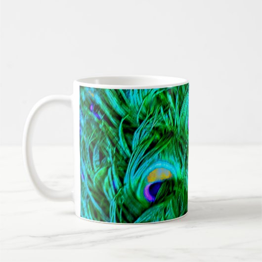 Mug PixDezines Pacock Psychedelic (Gauche)