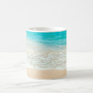 Mug PixDezines Paradis Tropical de la Plage Cristal Bl