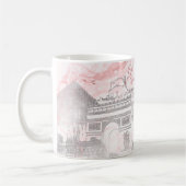 Mug PixDezines PARIS en FAUX SILVER+MARBRE ROSE (Gauche)