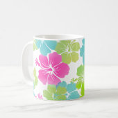 Mug PixDezines rétro hibiscus (Devant gauche)