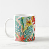 Mug PixDezines Rétro Hyper H2 Floral Feuillage Hawaï (Gauche)