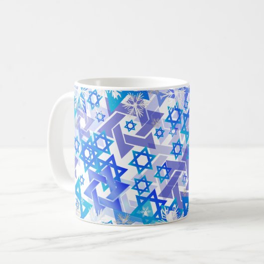 Mug PixDezines Star de David Motif (Devant gauche)