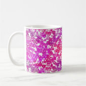 Mug PixDezines Star de David Motif, Fuschia (Gauche)
