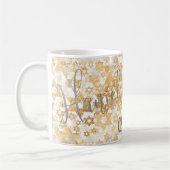 Mug PixDezines Star de David Motif, Hanoukka (Gauche)