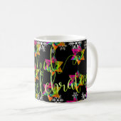 Mug PixDezines Star de David Motif, Hanoukka (Devant droit)